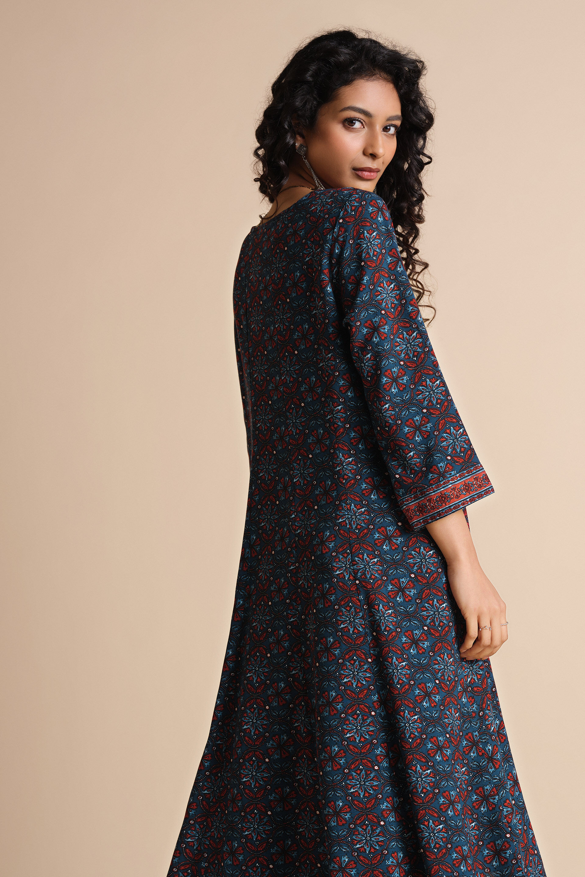 Neeli Nazakat Kurta, Indigo, image 5